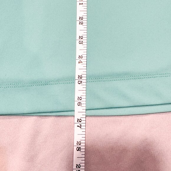 NWT Ann Taylor Factory Pocket Tank Shell Aqua/Teal Scoop Neck Women's Size L - Picture 5 of 7